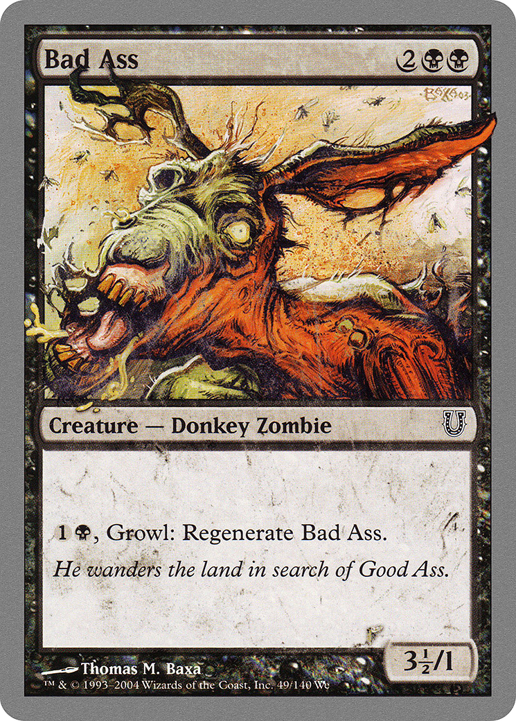 Bad Ass (UNH-049) [Unhinged] MTG Single Wizards of the Coast