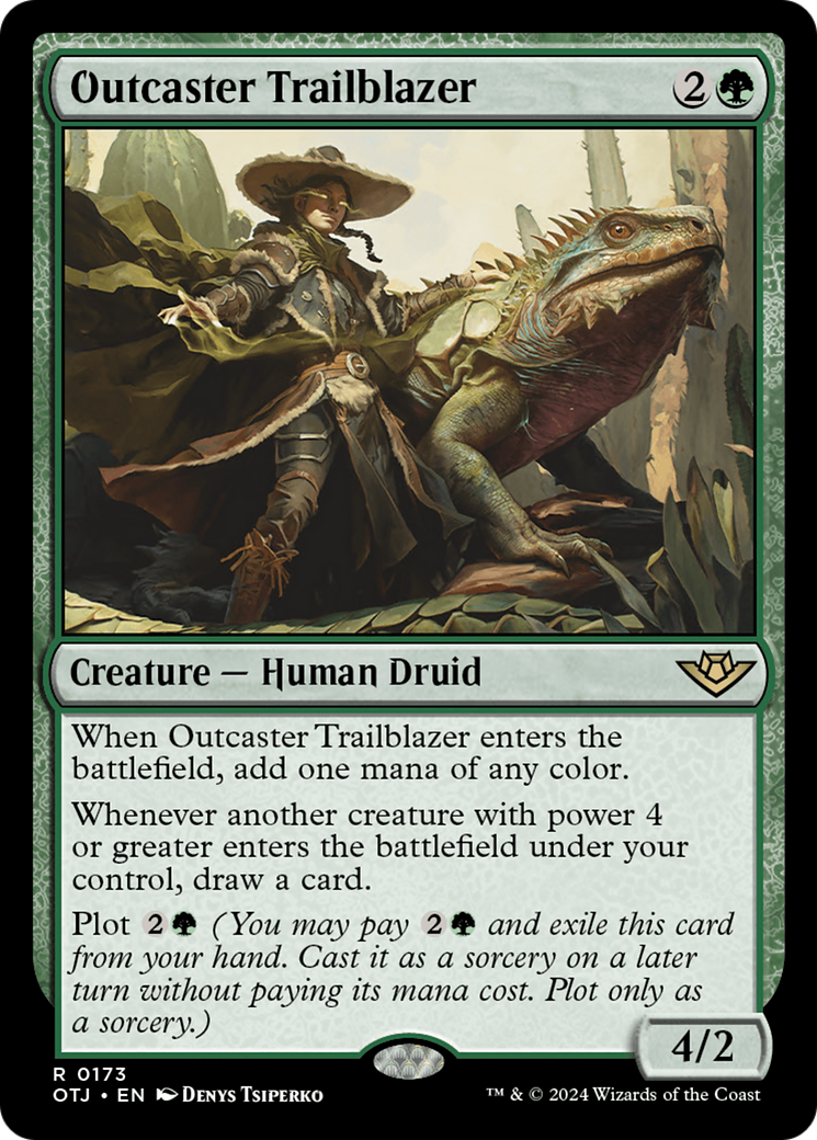 Outcaster Trailblazer (OTJ-173) [Outlaws of Thunder Junction] MTG Single Wizards of the Coast