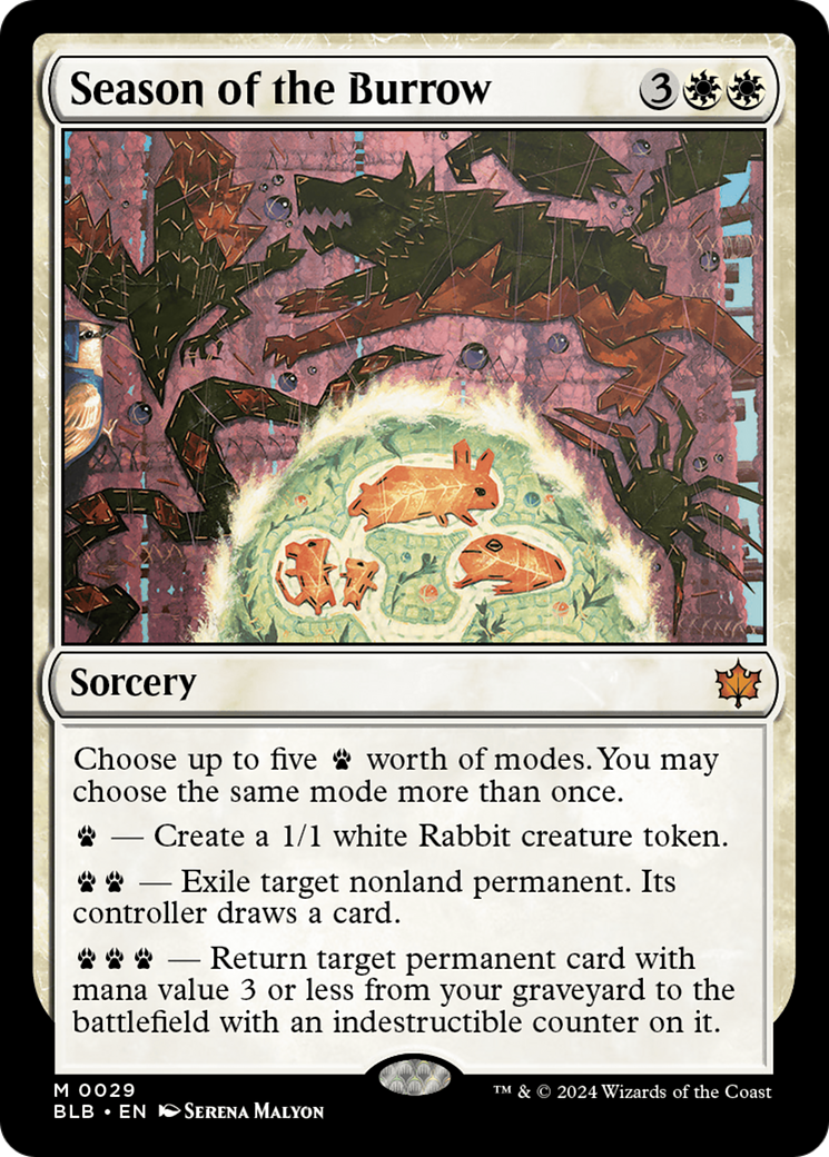 Season of the Burrow (BLB-029) [Bloomburrow] MTG Single Wizards of the Coast