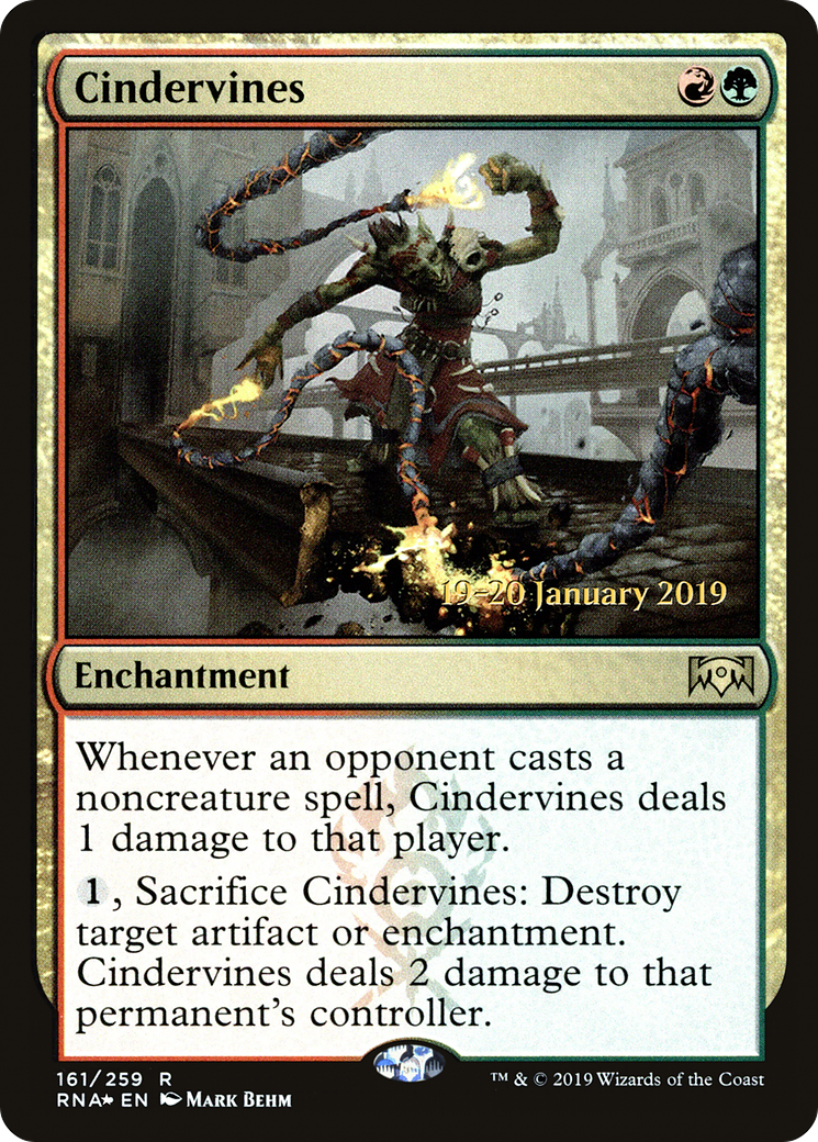 Cindervines [Ravnica Allegiance Prerelease Promos] MTG Single Magic: The Gathering