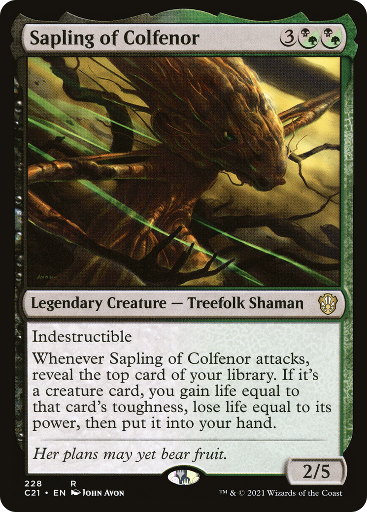 Sapling of Colfenor (C21-228) [Commander 2021] MTG Single Wizards of the Coast