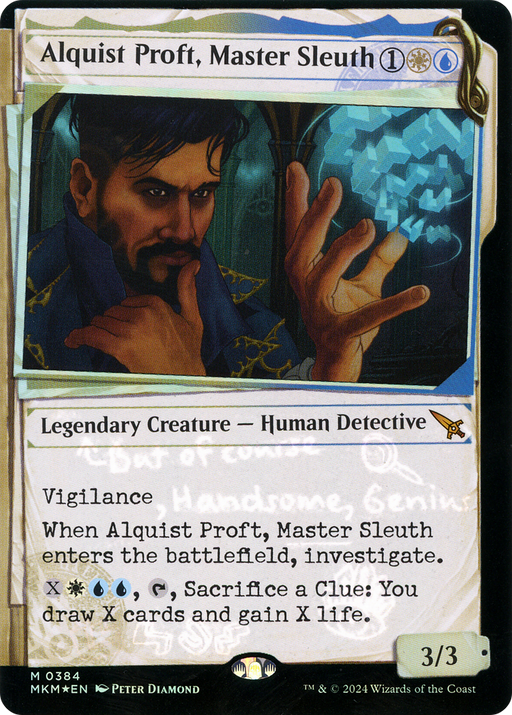 Alquist Proft, Master Sleuth (Invisible Ink) (MKM-384) [Murders at Karlov Manor] (Showcase) Foil MTG Single Wizards of the Coast