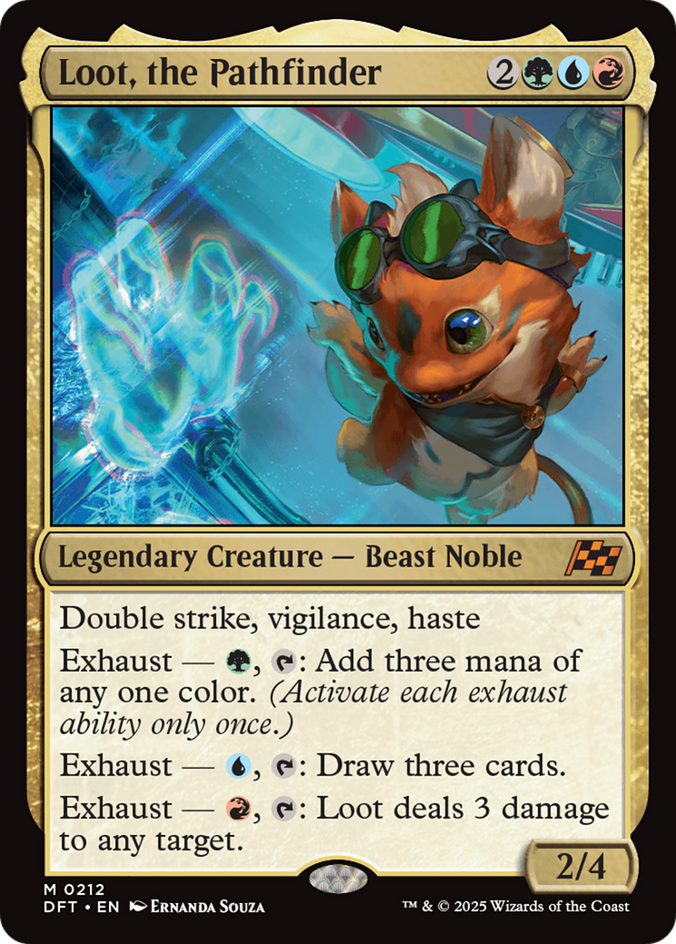 Loot, the Pathfinder (DFT-212) [Aetherdrift] MTG Single Wizards of the Coast