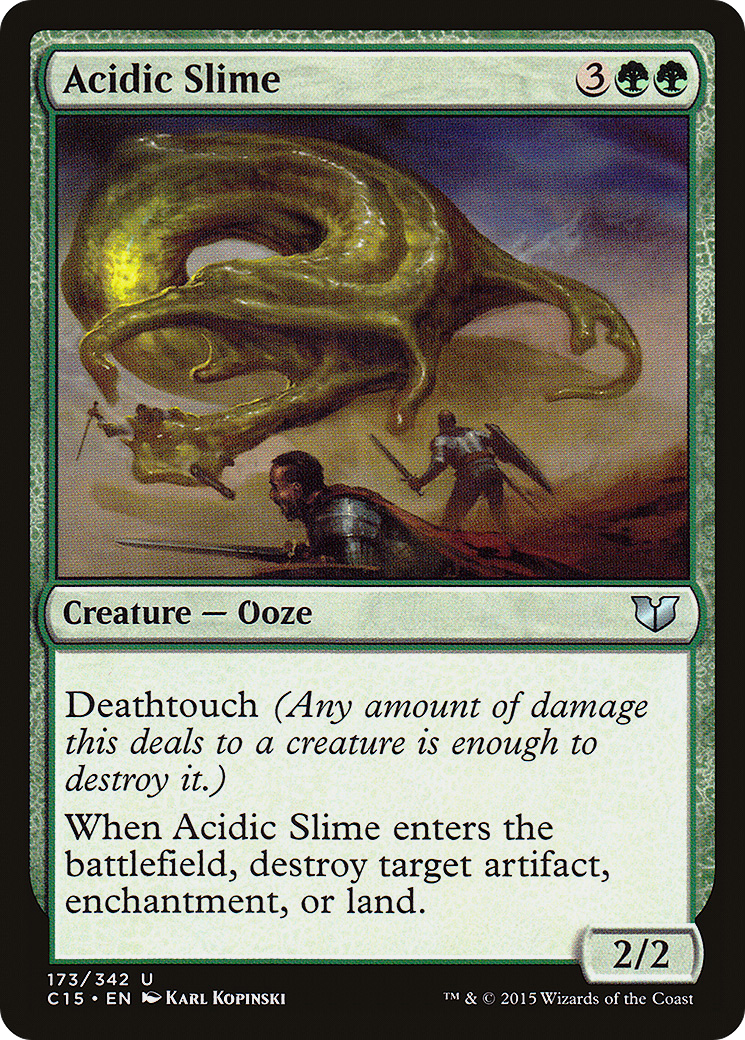 Acidic Slime (C15-173) [Commander 2015] MTG Single Wizards of the Coast
