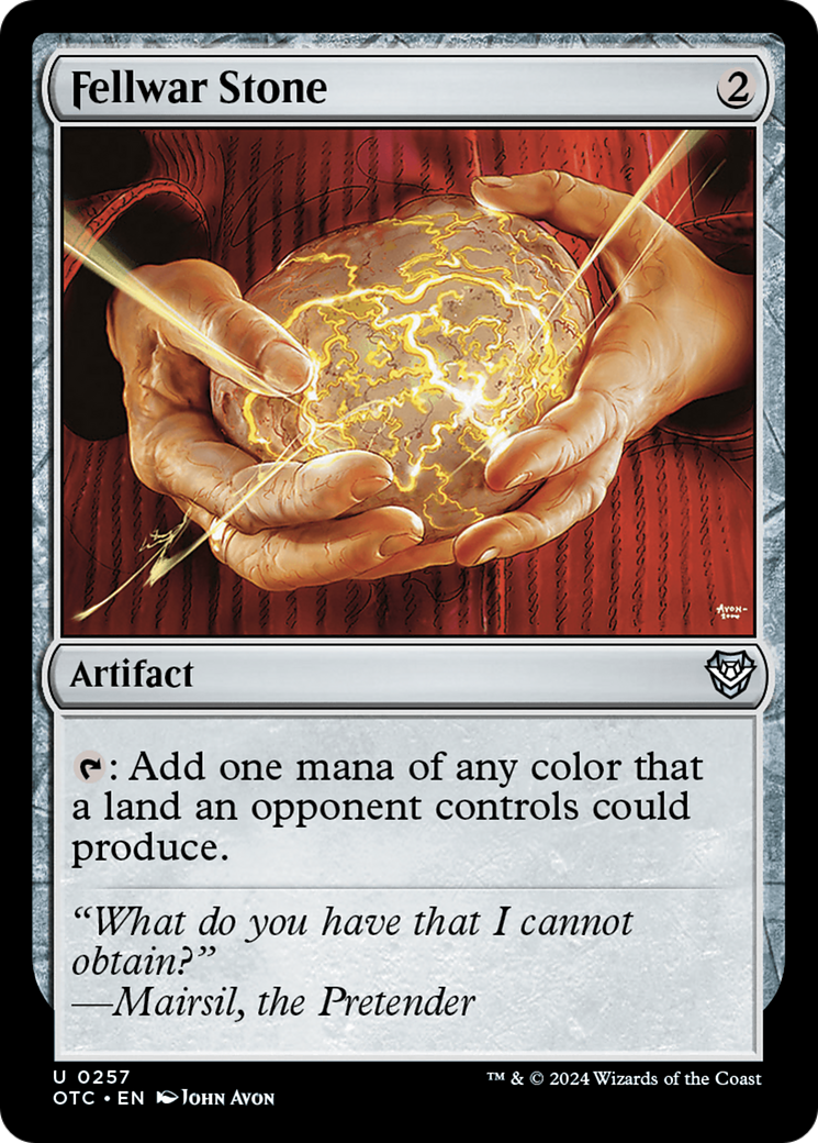 Fellwar Stone (OTC-257) [Outlaws of Thunder Junction Commander] MTG Single Wizards of the Coast