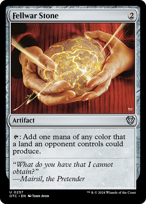 Fellwar Stone (OTC-257) [Outlaws of Thunder Junction Commander] MTG Single Wizards of the Coast