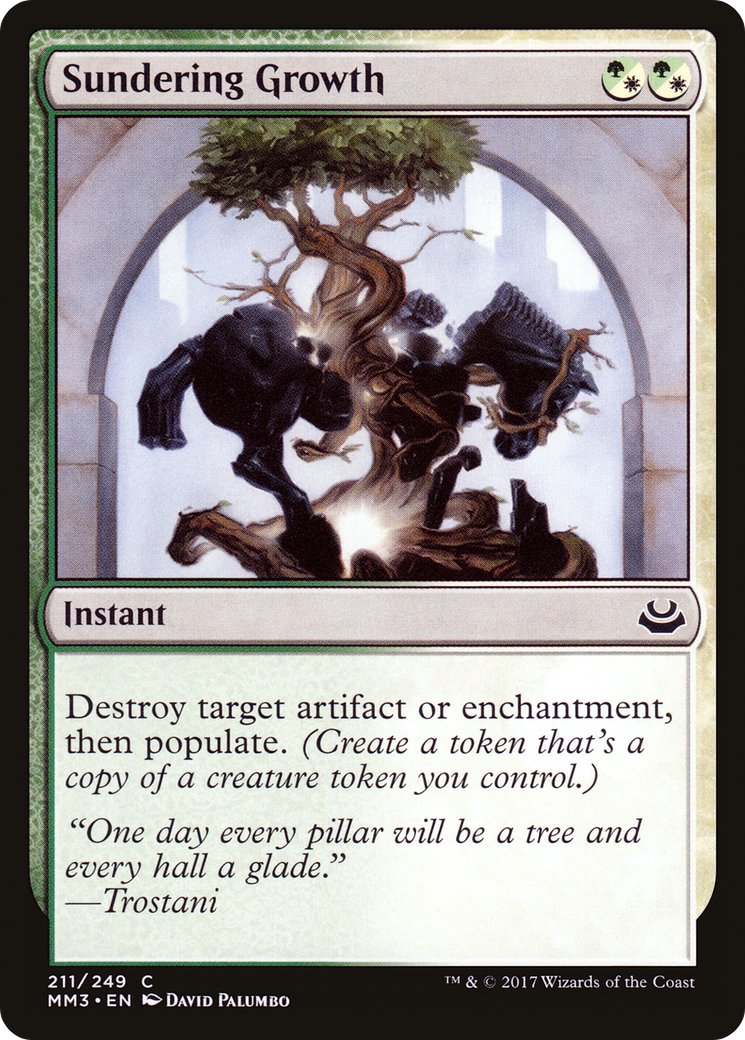 Sundering Growth (MM3-211) [Modern Masters 2017] Foil MTG Single Modern Masters 2017