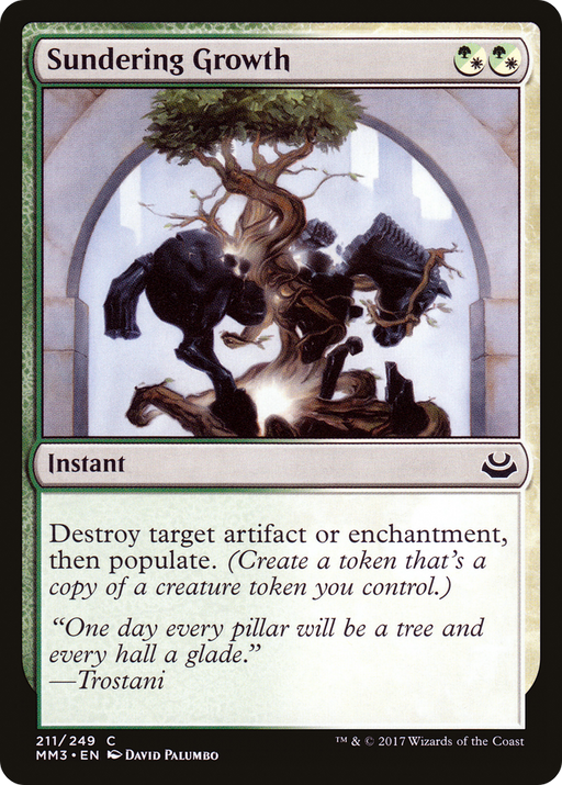 Sundering Growth (MM3-211) [Modern Masters 2017] MTG Single Modern Masters 2017