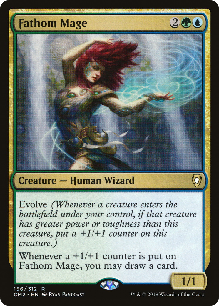 Fathom Mage (CM2-156) [Commander Anthology Volume II] MTG Single Wizards of the Coast