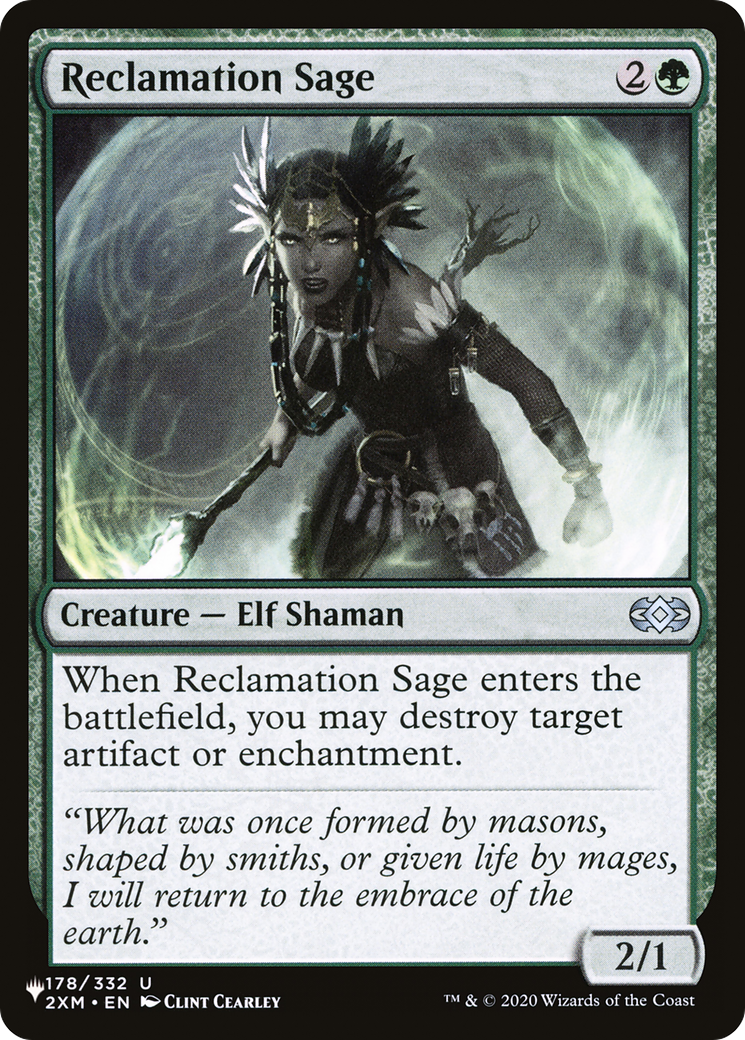 Reclamation Sage (LIST-2XM-178) [Mystery Booster] The List MTG Single Wizards of the Coast
