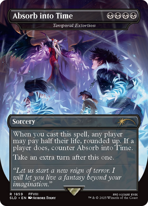 Absorb into Time - Temporal Extortion (SLD-1859) [Secret Lair] Drop (Borderless) MTG Single Wizards of the Coast