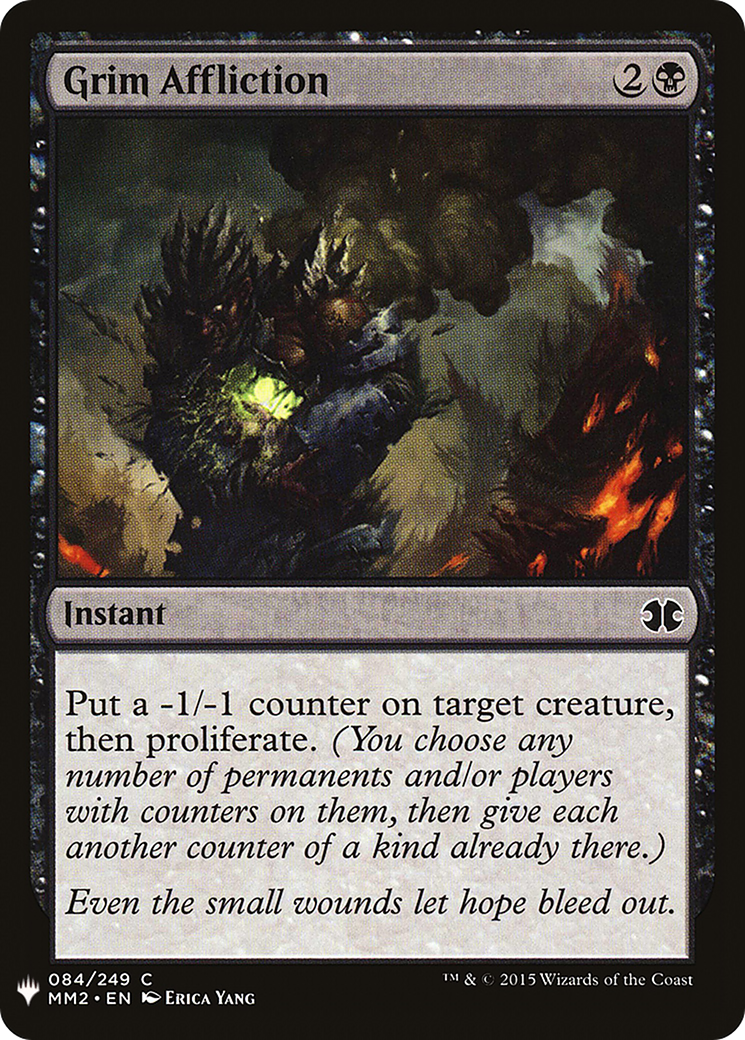 Grim Affliction (LIST-MM2-84) [Mystery Booster] The List MTG Single Wizards of the Coast