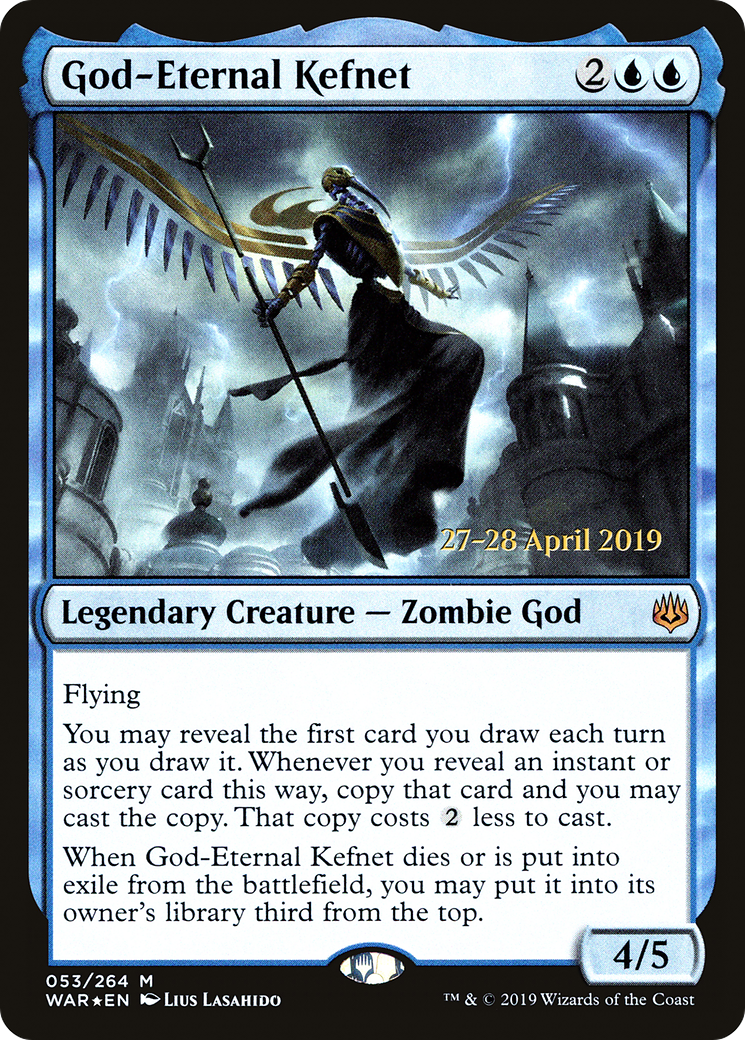 God-Eternal Kefnet (PRE-053) [War of the Spark Promos] Foil MTG Single Wizards of the Coast