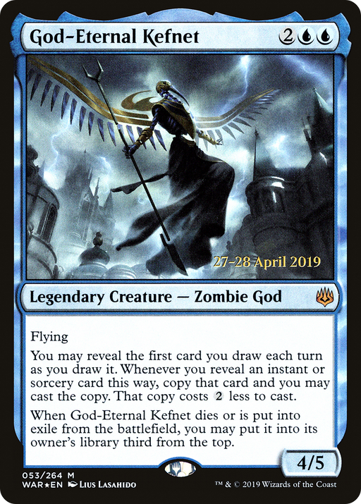 God-Eternal Kefnet (PRE-053) [War of the Spark Promos] Foil MTG Single Wizards of the Coast