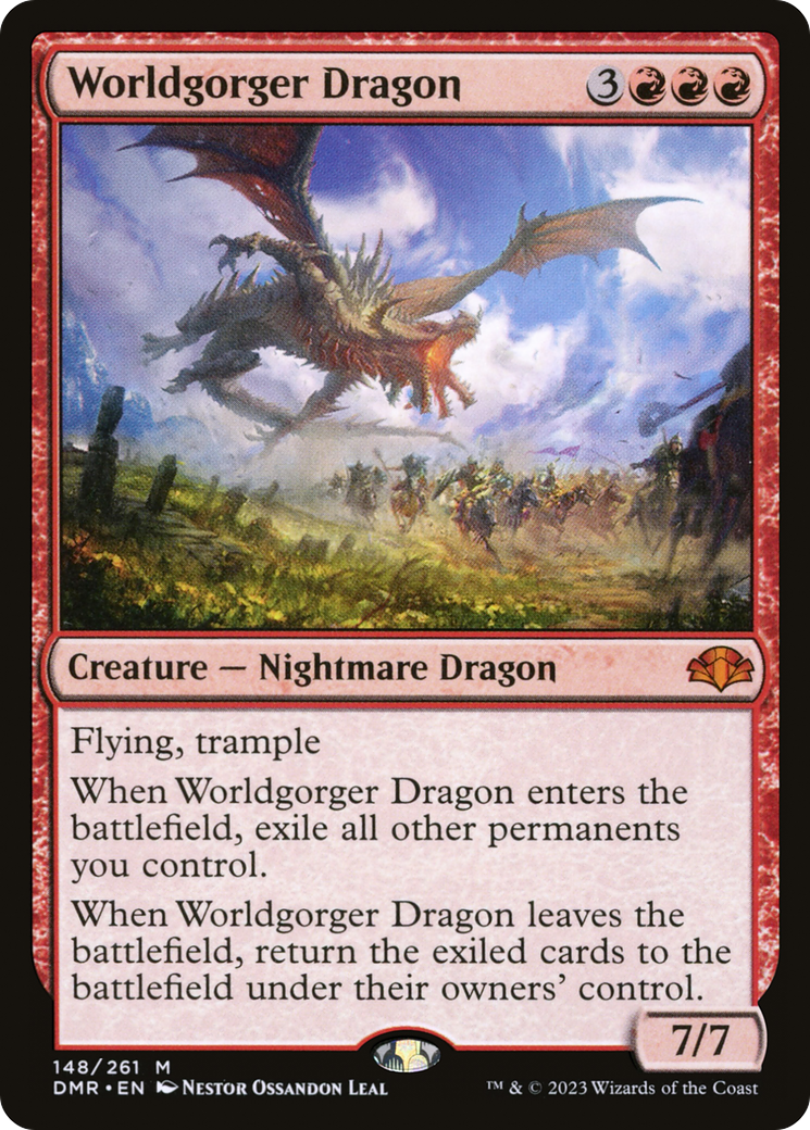 Worldgorger Dragon (DMR-148) [Dominaria Remastered] Foil MTG Single Wizards of the Coast