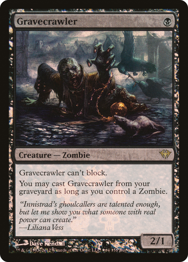 Gravecrawler (BABP-064) [Dark Ascension Promos] Foil MTG Single Wizards of the Coast