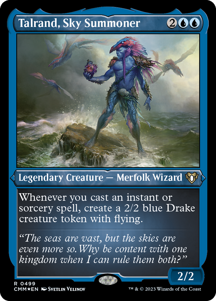 Talrand, Sky Summoner (CMM-499) [Commander Masters] Etched Foil MTG Single Wizards of the Coast