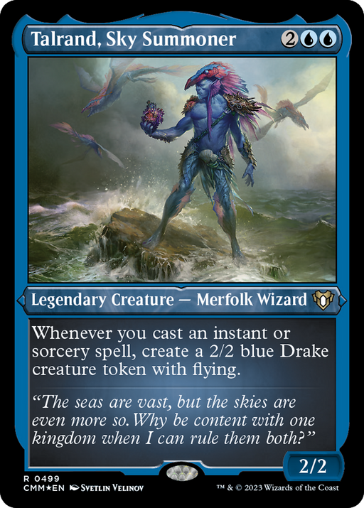 Talrand, Sky Summoner (CMM-499) [Commander Masters] Etched Foil MTG Single Wizards of the Coast