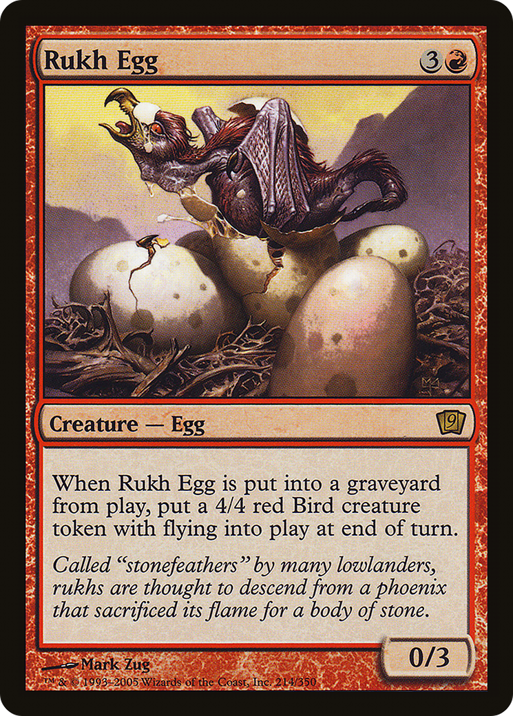 Rukh Egg (9ED-214) [9th Edition] MTG Single Wizards of the Coast