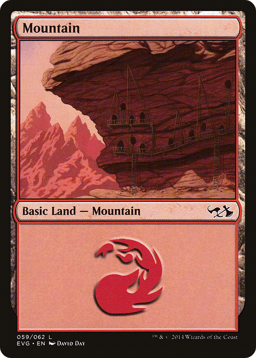 Mountain (59) (Goblins vs Elves) (DD3-059) [Misc] Duel Decks Anthology: Elves vs. Goblins MTG Single Wizards of the Coast