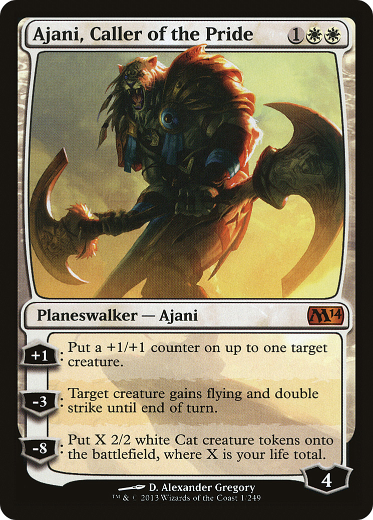 Ajani, Caller of the Pride (M14-001) [Magic 2014] Foil MTG Single Wizards of the Coast