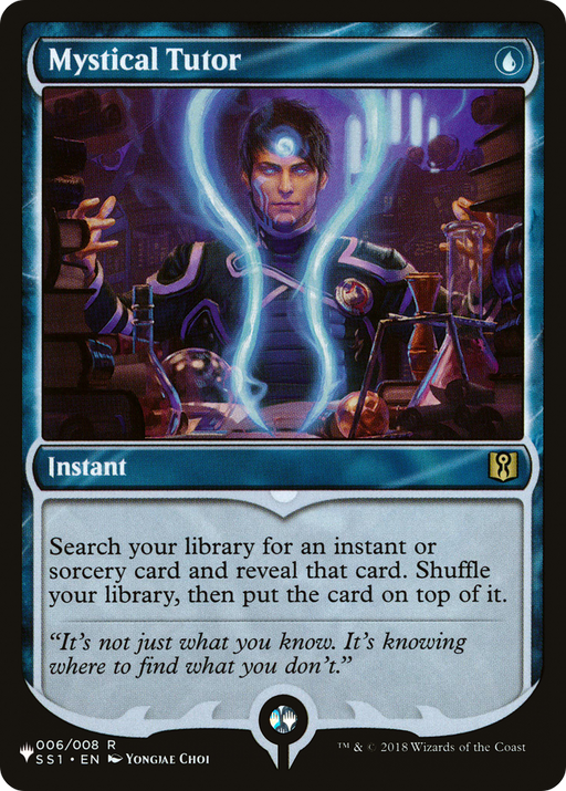 Mystical Tutor (LIST-006/008) [Mystery Booster] The List MTG Single Wizards of the Coast
