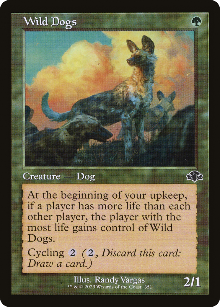 Wild Dogs (DMR-351) [Dominaria Remastered] Foil MTG Single Wizards of the Coast