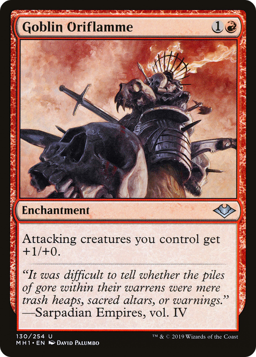 Goblin Oriflamme (MH1-130) [Modern Horizons] MTG Single Wizards of the Coast