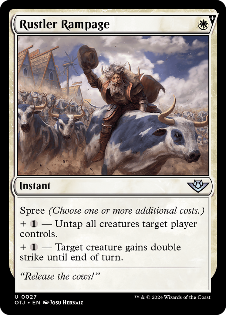 Rustler Rampage (OTJ-027) [Outlaws of Thunder Junction] MTG Single Wizards of the Coast