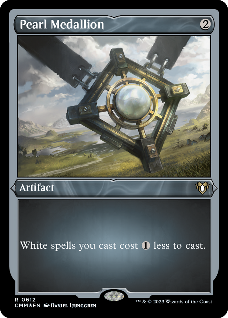 Pearl Medallion (CMM-612) [Commander Masters] Etched Foil MTG Single Wizards of the Coast
