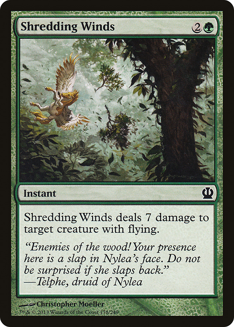 Shredding Winds (THS-178) [Theros] Foil MTG Single Wizards of the Coast