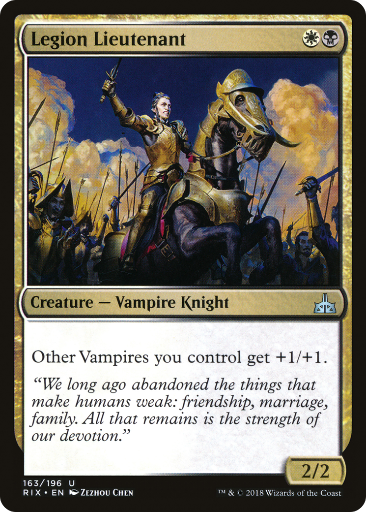 Legion Lieutenant (RIX-163) [Rivals of Ixalan] Foil MTG Single Wizards of the Coast
