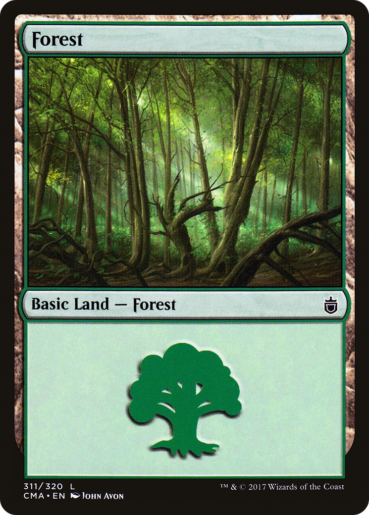 Forest (CMA-311) [Commander Anthology] MTG Single Wizards of the Coast