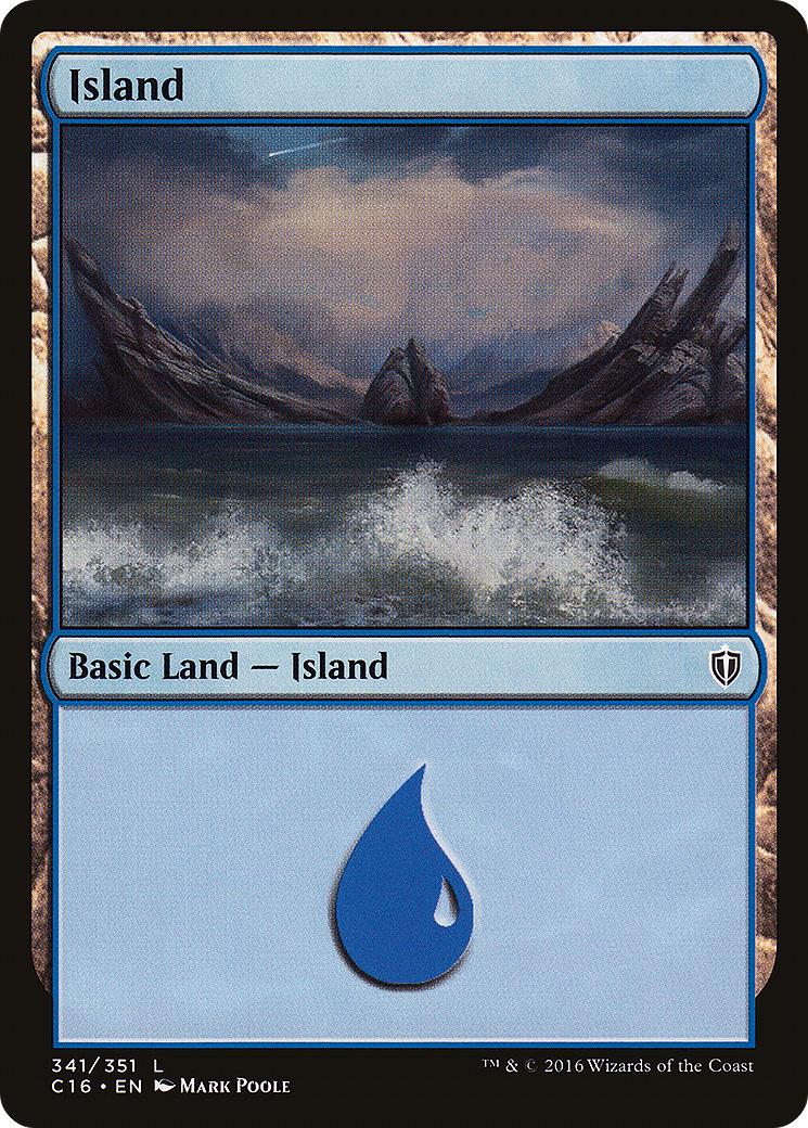 Island (C16-341) [Commander 2016] MTG Single Wizards of the Coast