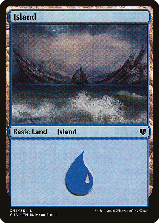 Island (C16-341) [Commander 2016] MTG Single Wizards of the Coast