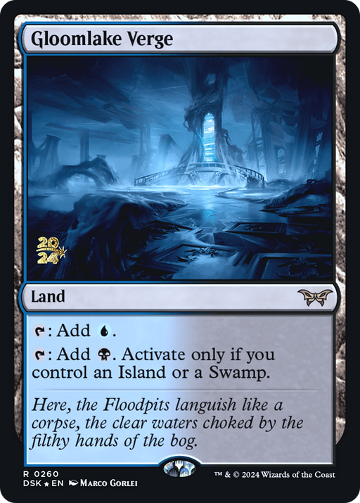 Gloomlake Verge (PRE-260) [Duskmourn: House of Horror Promos] Foil MTG Single Wizards of the Coast
