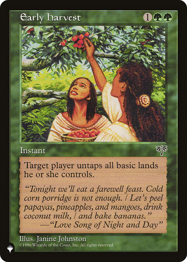 Early Harvest (LIST-) [Mystery Booster] The List MTG Single Wizards of the Coast