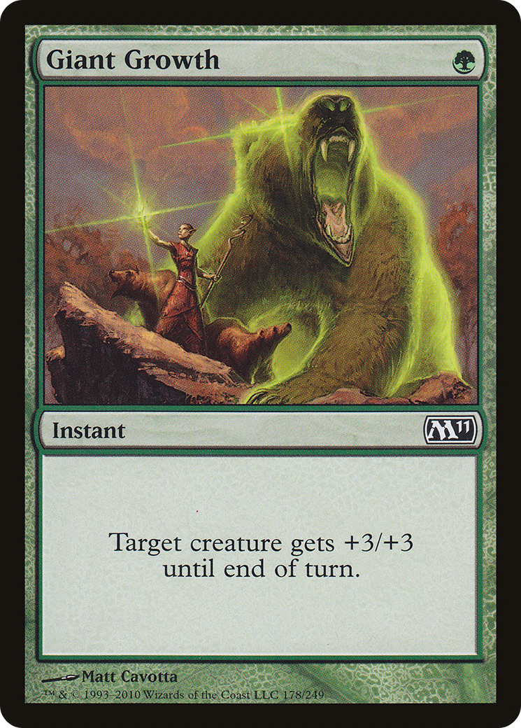Giant Growth (M11-178) [Magic 2011] Foil MTG Single Wizards of the Coast