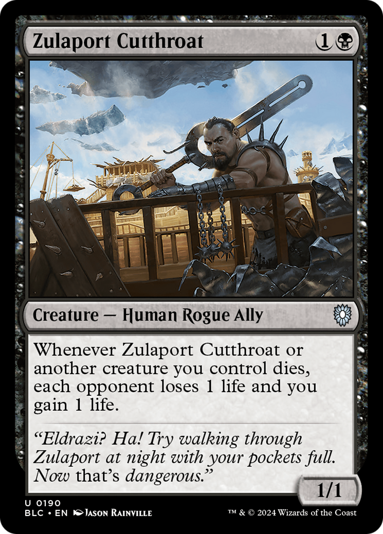 Zulaport Cutthroat (BLC-190) [Bloomburrow Commander] MTG Single Wizards of the Coast