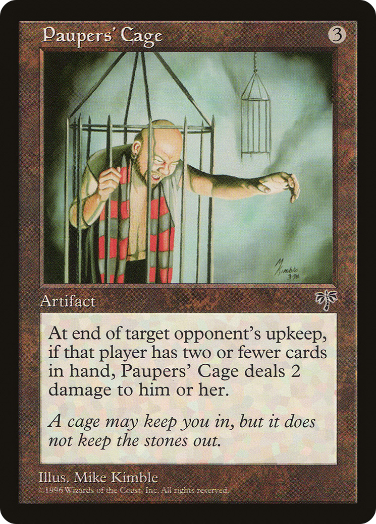 Paupers' Cage (MIR-314) [Mirage] MTG Single Wizards of the Coast