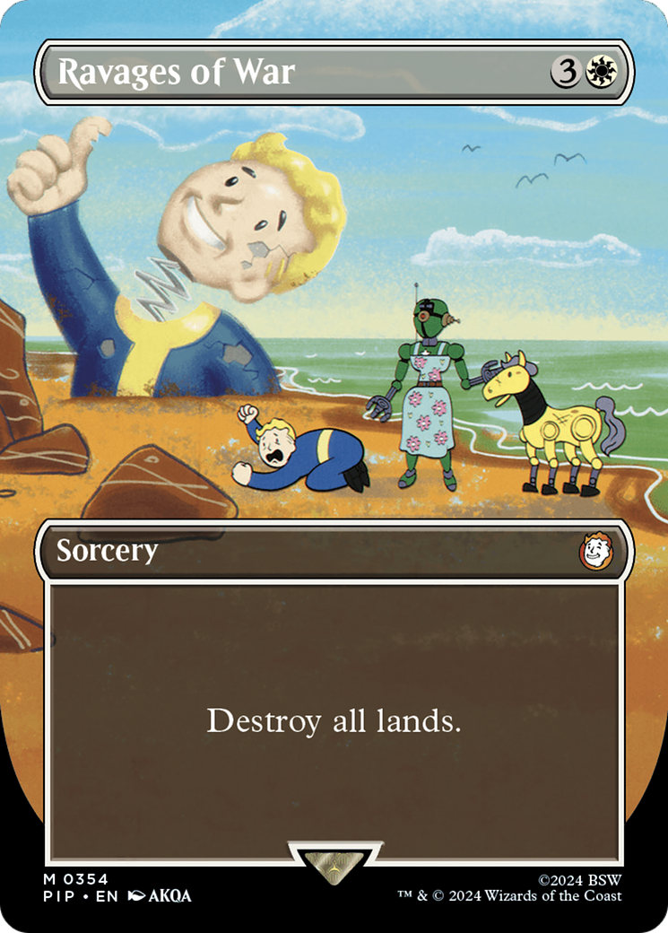 Ravages of War (PIP-354) [Fallout] (Borderless) MTG Single Wizards of the Coast