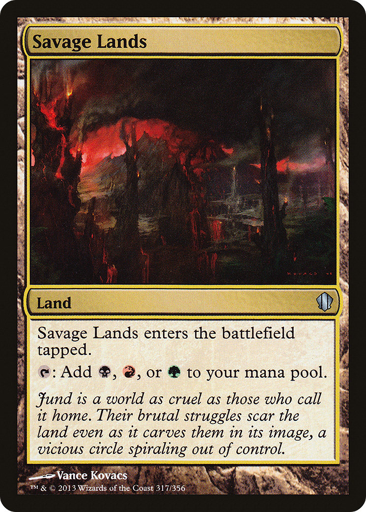 Savage Lands (C13-317) [Commander 2013] MTG Single Wizards of the Coast