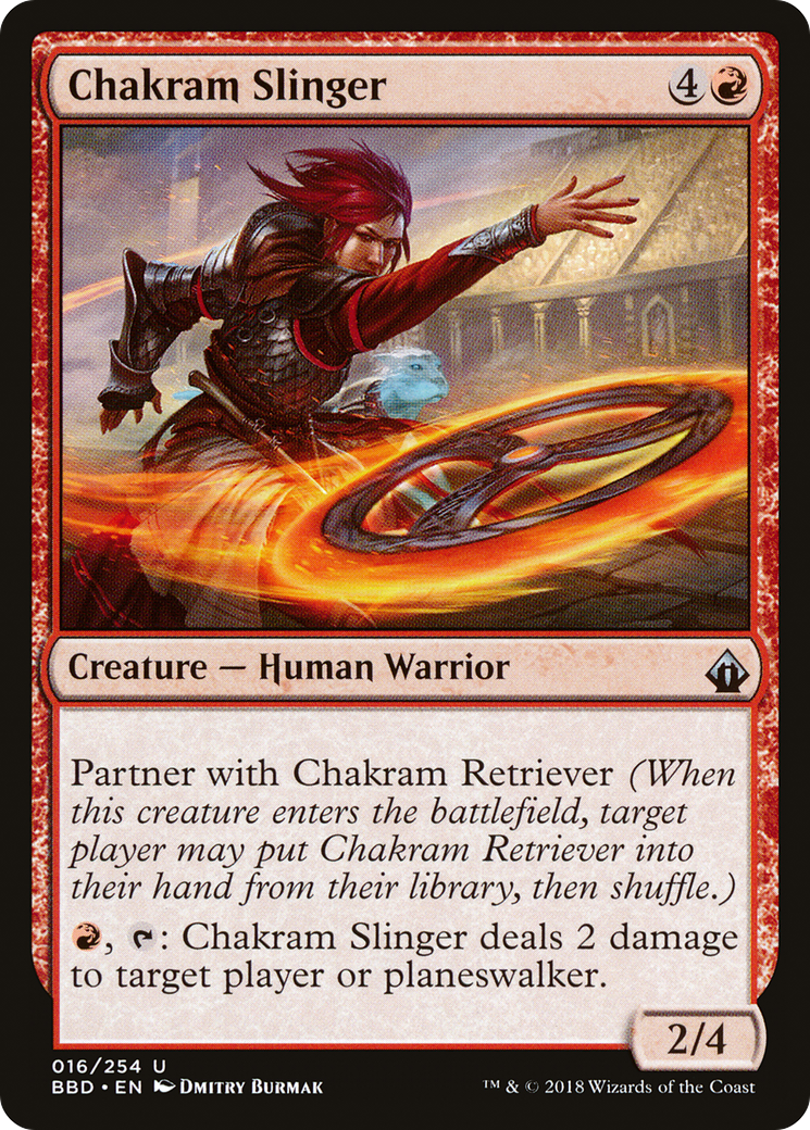 Chakram Slinger (BBD-016) [Battlebond] Foil MTG Single Wizards of the Coast