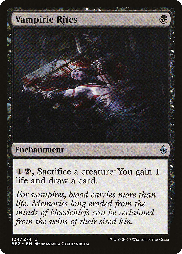 Vampiric Rites (BFZ-124) [Battle for Zendikar] Foil MTG Single Wizards of the Coast