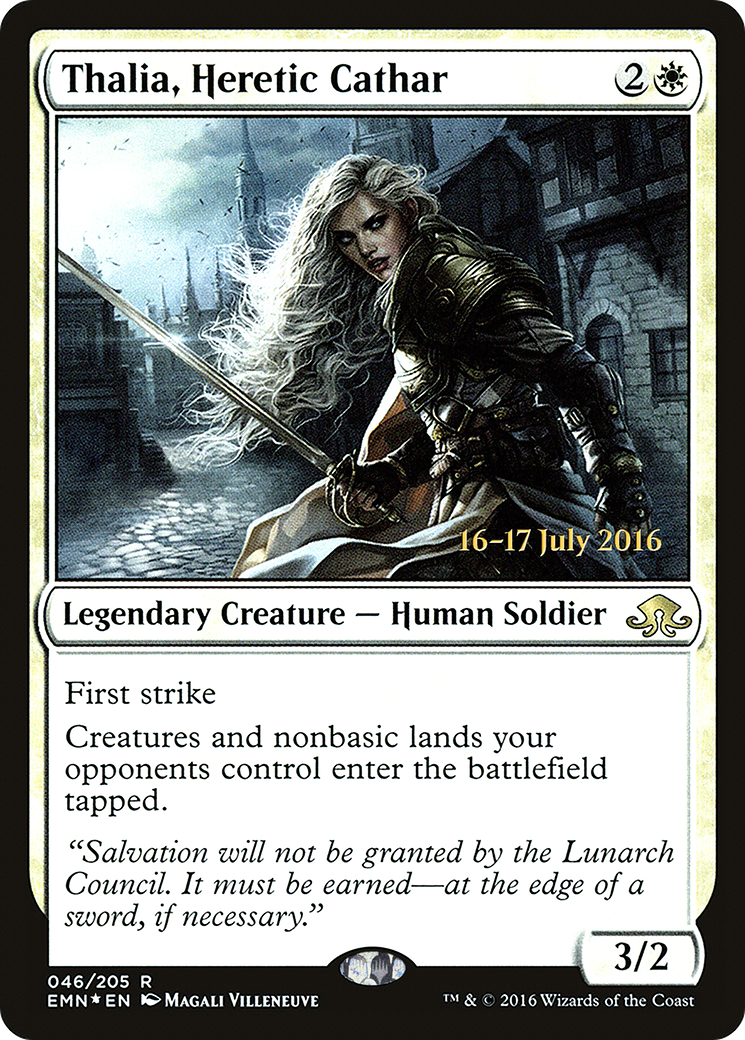 Thalia, Heretic Cathar (PRE-046) [Eldritch Moon Promos] Foil MTG Single Wizards of the Coast