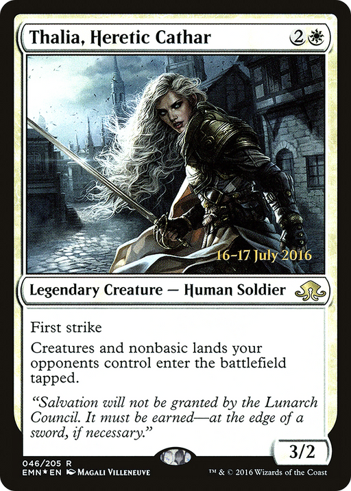 Thalia, Heretic Cathar (PRE-046) [Eldritch Moon Promos] Foil MTG Single Wizards of the Coast