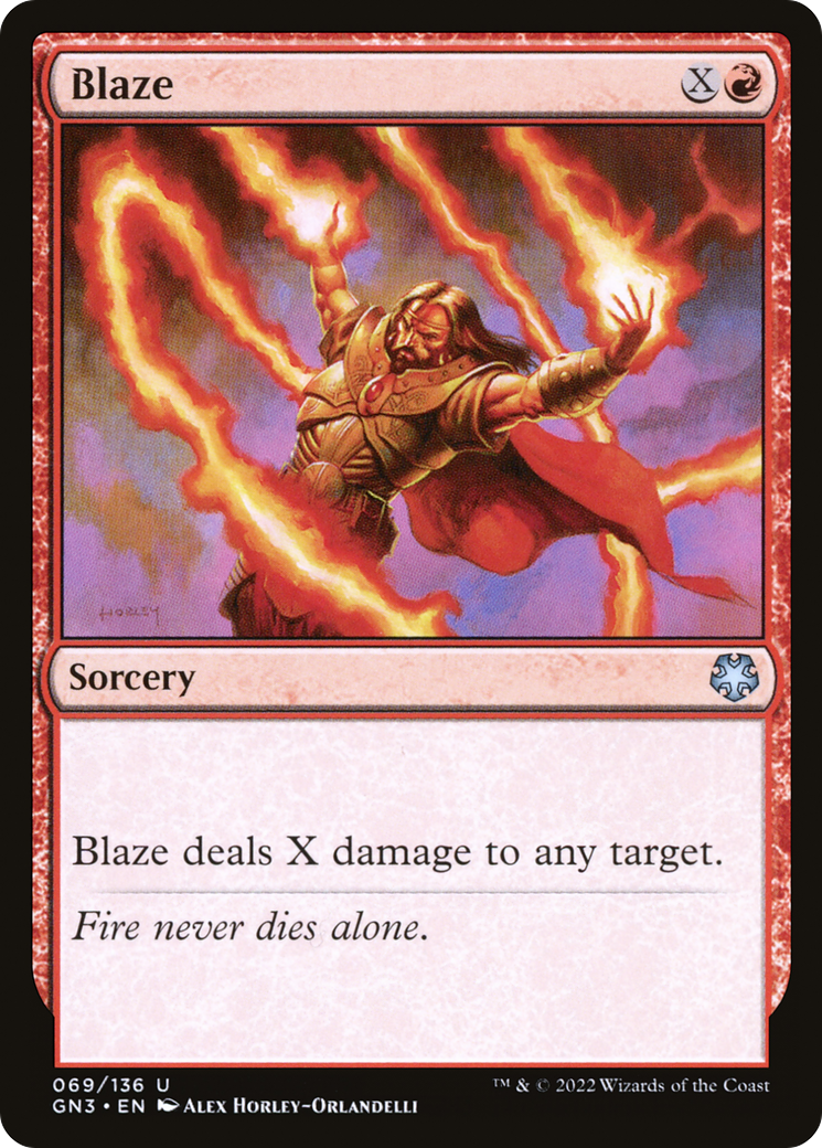 Blaze (GN3-069) [Misc] Game Night: Free-for-All MTG Single Wizards of the Coast
