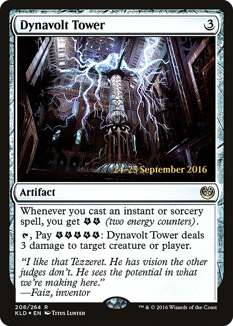 Dynavolt Tower (PRE-208) [Kaladesh Promos] Foil MTG Single Wizards of the Coast