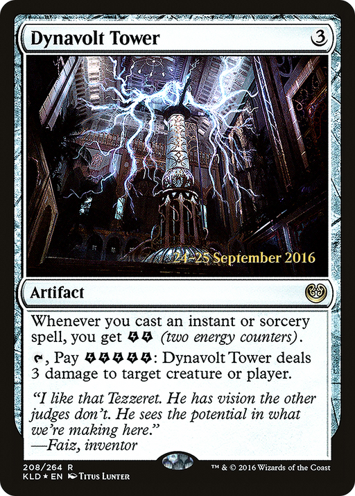 Dynavolt Tower (PRE-208) [Kaladesh Promos] Foil MTG Single Wizards of the Coast