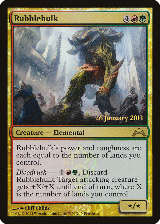 Rubblehulk (PRE-191★) [Gatecrash Promos] Foil MTG Single Wizards of the Coast